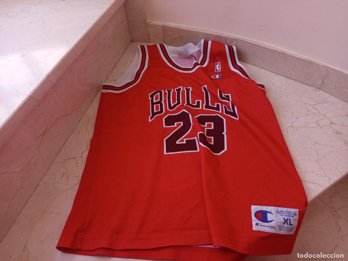 Coleccionismo deportivo: Camiseta Champion de Jordan Chicago Bi&ntilde;ulls. Talla XL