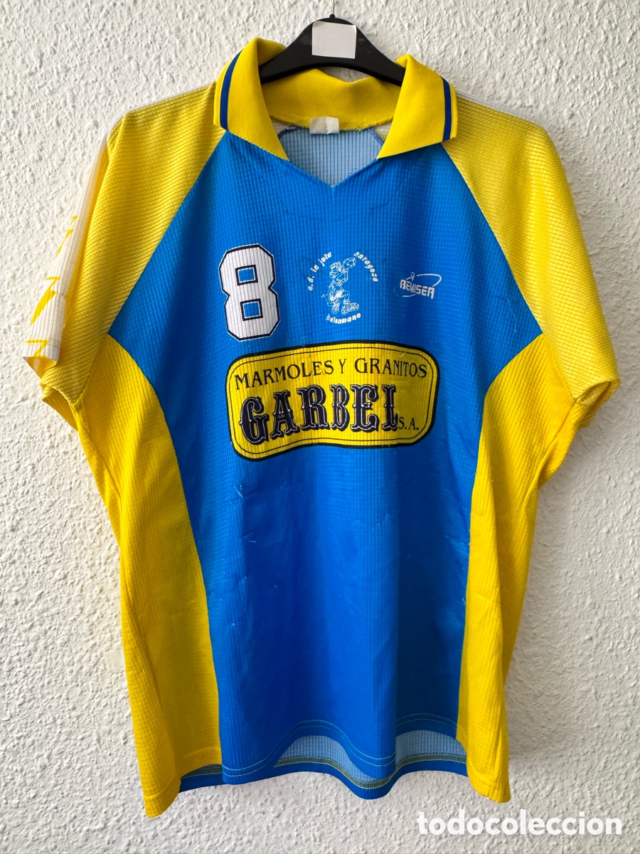 Collezionismo sportivo: Antigua Camiseta deportiva vintage N&deg;8 a.d la jota Zaragoza balonmano TALLA -L- BEMISER