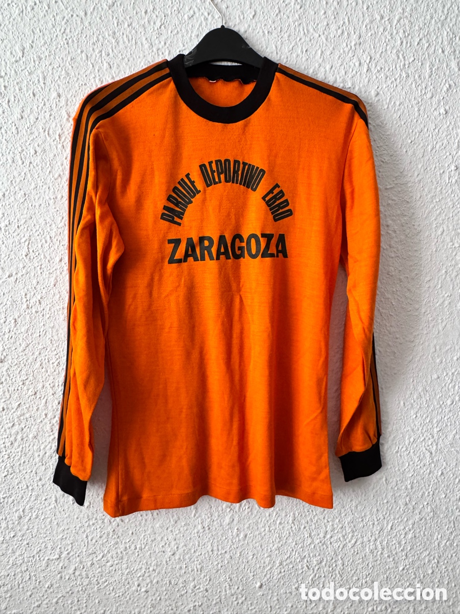 Collezionismo sportivo: Antigua Camiseta vintage manga larga deportiva N&deg;14 ZARAGOZA Parque deportivo de Ebro TALLA -6-