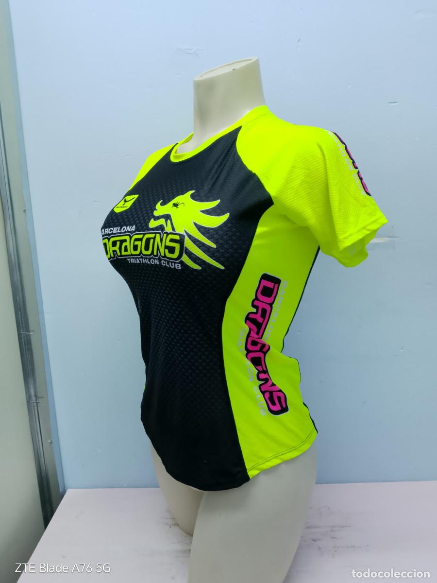 Coleccionismo deportivo: Barcelona Dragons Triathlon Club running atletismo maillot camiseta shirt s 45cts