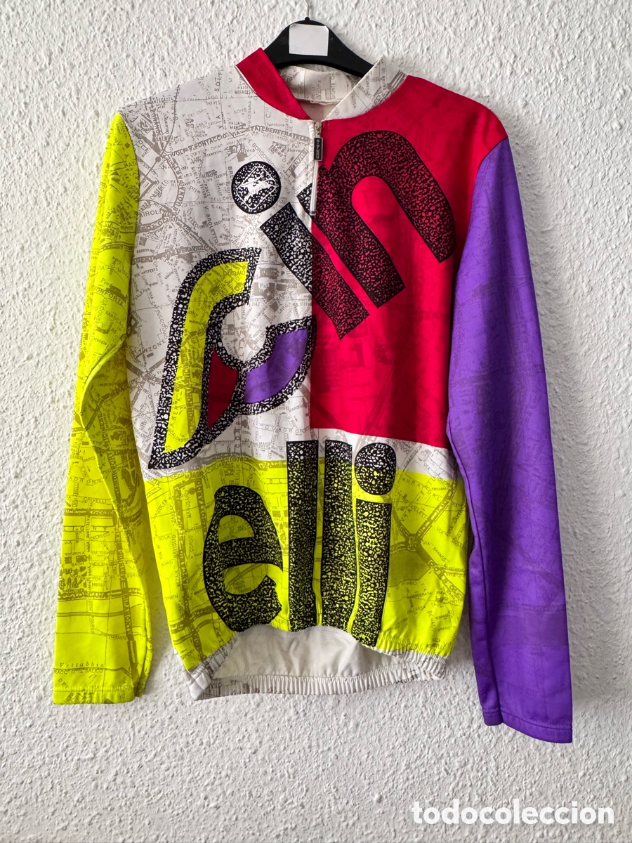 Collezionismo sportivo: Antiguo maillot de ciclismo vintage deportivo TALLA -XL- marca italiana Cinelli