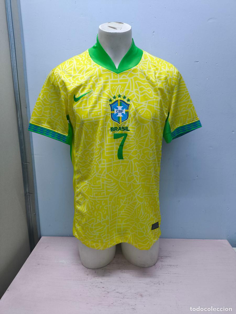Coleccionismo deportivo: Vin&iacute;cius J&uacute;nior Brasil camsieta futbol football shirt national team seleccion xl 58cts