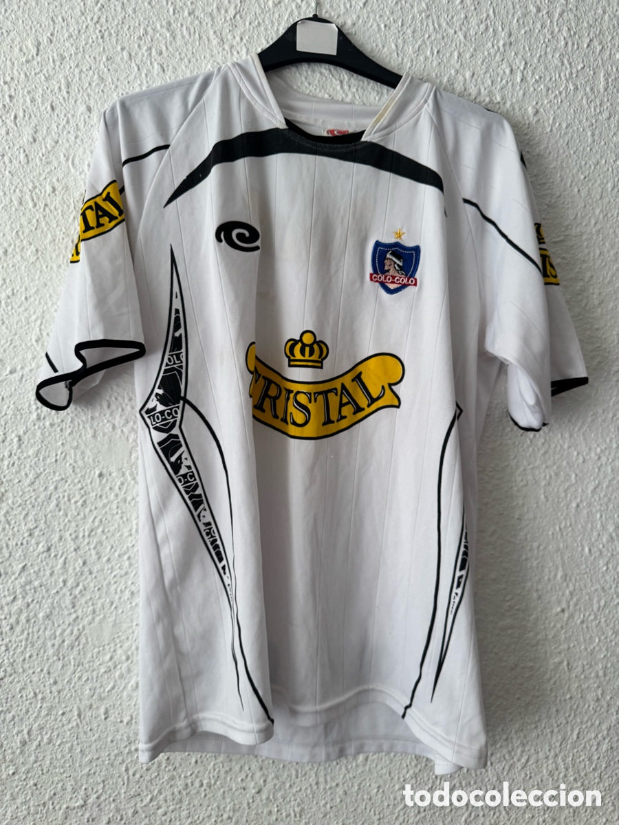 Sports collectibles: Antigua Camiseta deportiva de Colo-Colo TALLA -L- Cristal