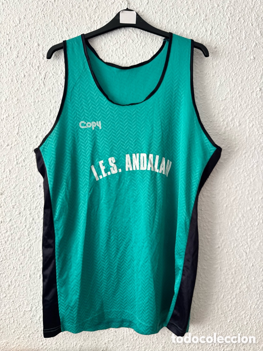 Sports collectibles: Antigua Camiseta deportiva de tirantes I.E.S Andalan TALLA -12- Copy