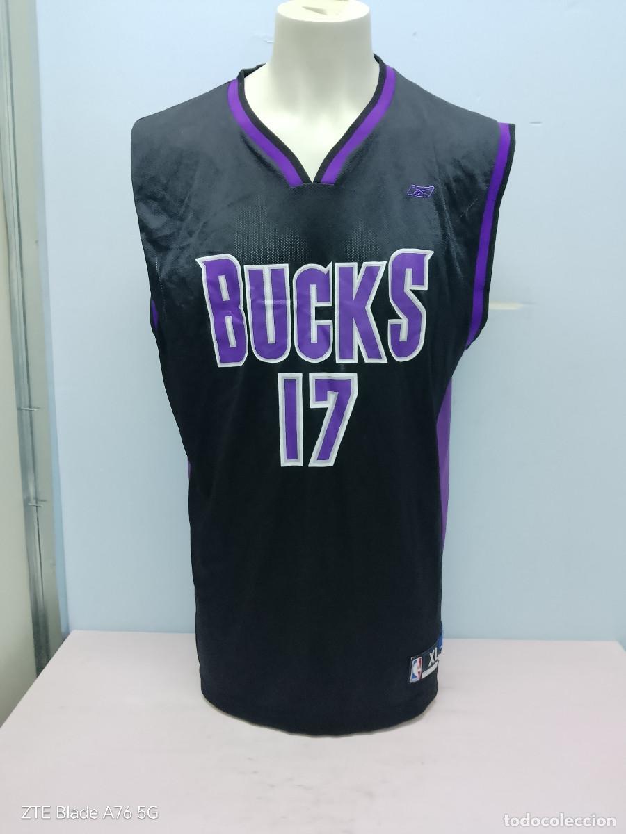 Colecionismo desportivo: Bucks Milwaukee NBA basketball basket basquet xl 64x90cts basket shirt camiseta