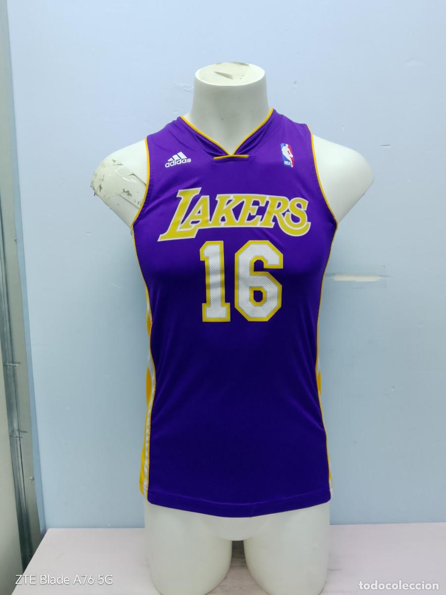 Coleccionismo deportivo: Lakers Pau Gasol camiseta shirt basketball basket baquet xxs 48cts