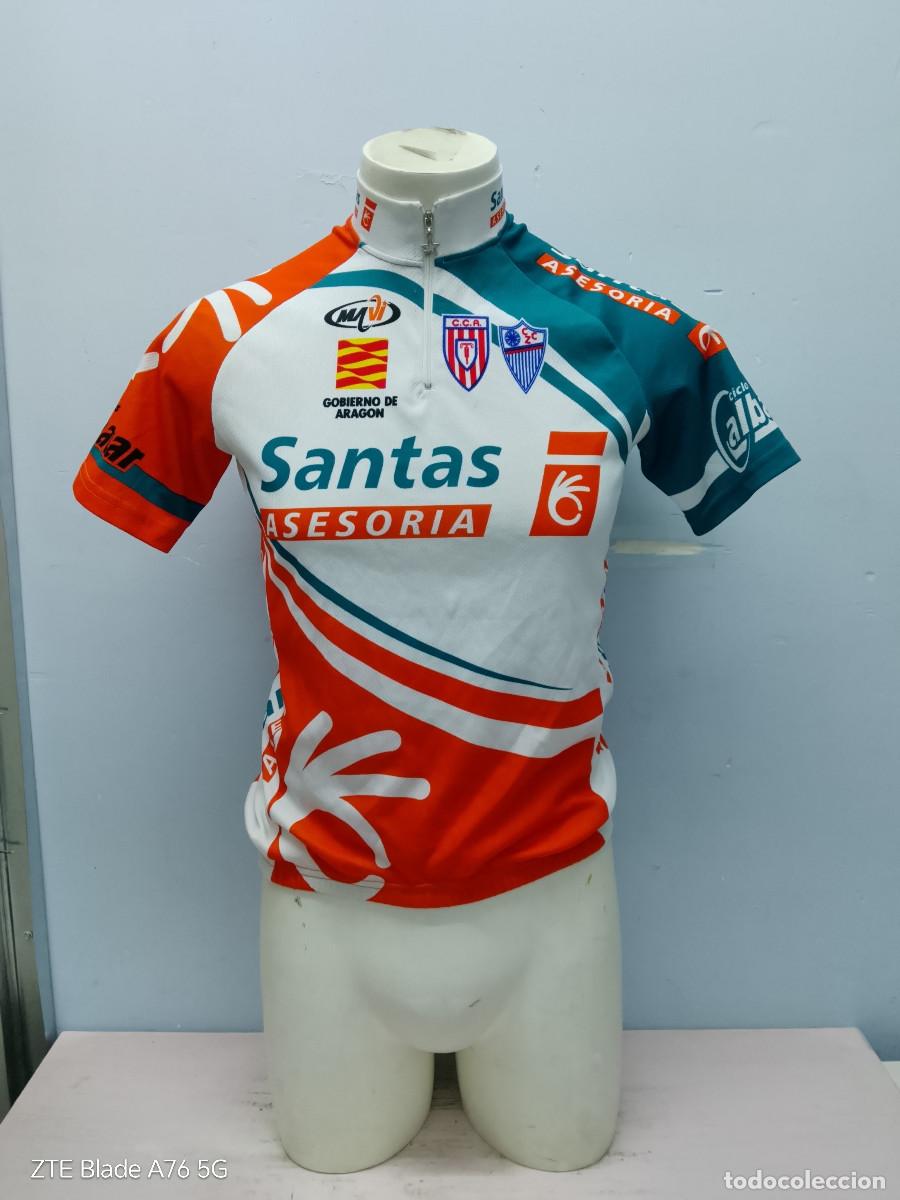 Coleccionismo deportivo: Gobierno de Arag&oacute;n ciclismo ciclista cycling maillot 48cts equ S