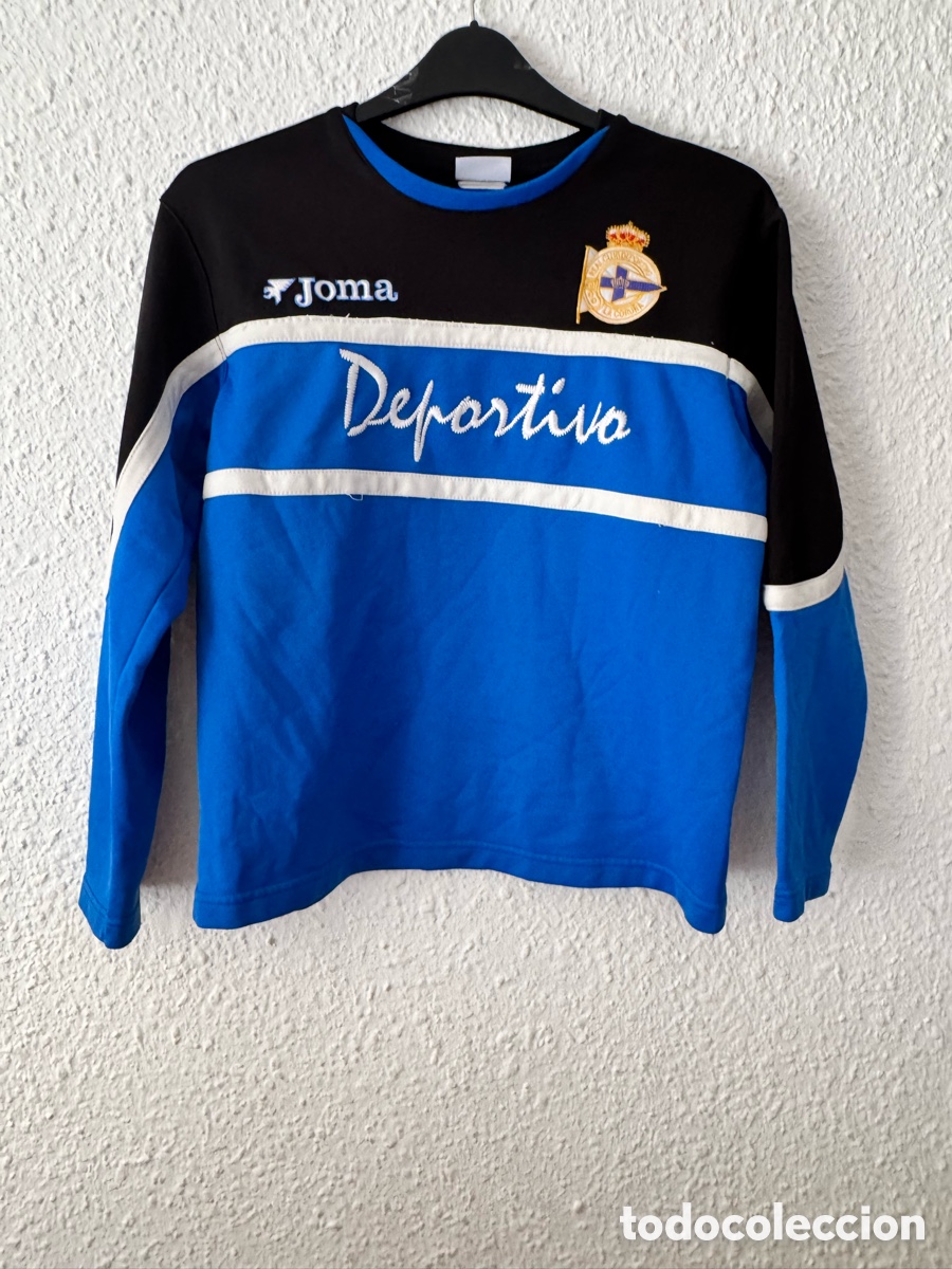 Sports collectibles: Antigua Camiseta manga larga vintage del Deportivo de La Coru&ntilde;a TALLA -M- Joma