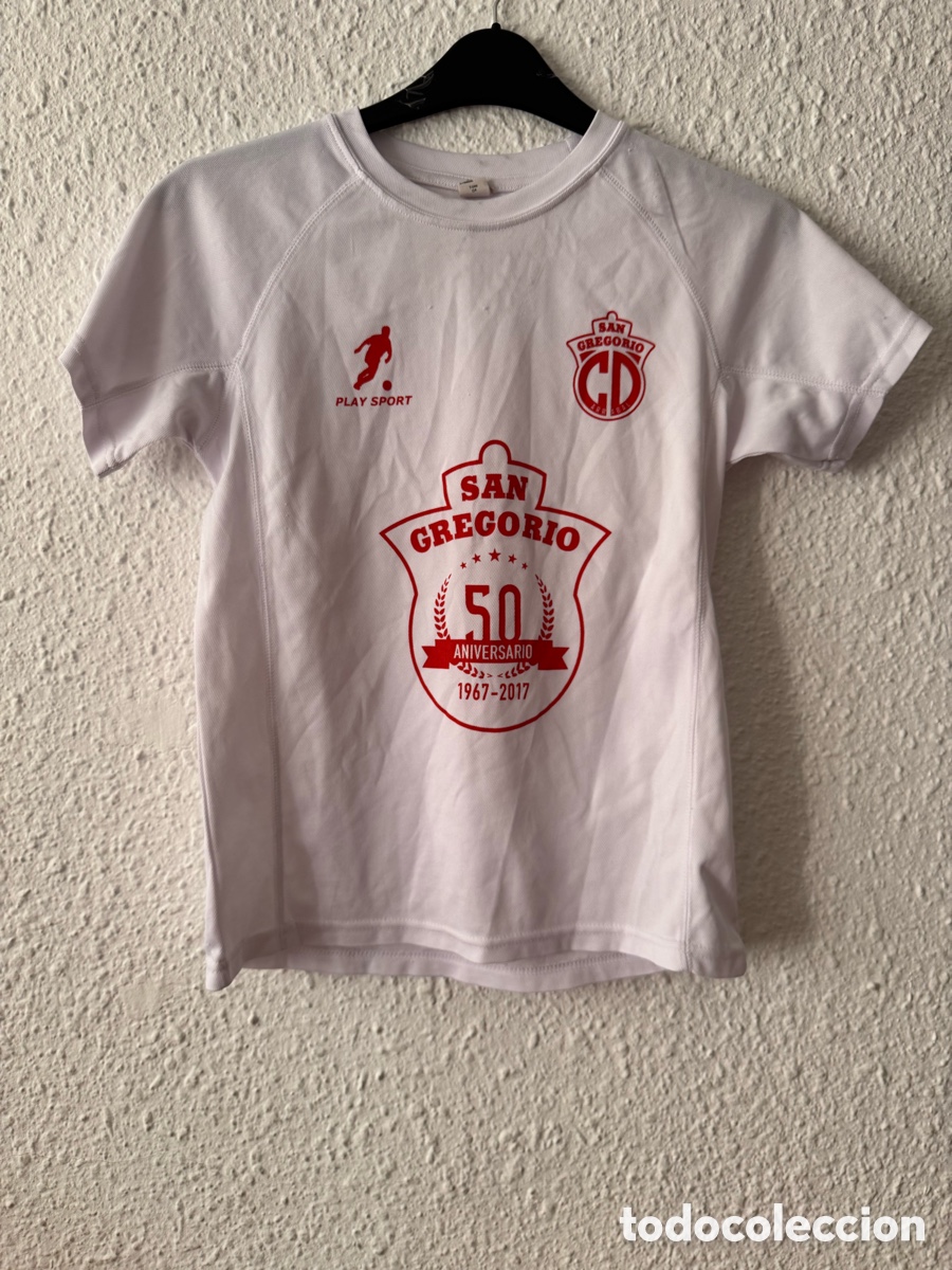 Sports collectibles: Antigua Camiseta deportiva vintage 50 aniversario San Gregorio TALLA -12- Roly