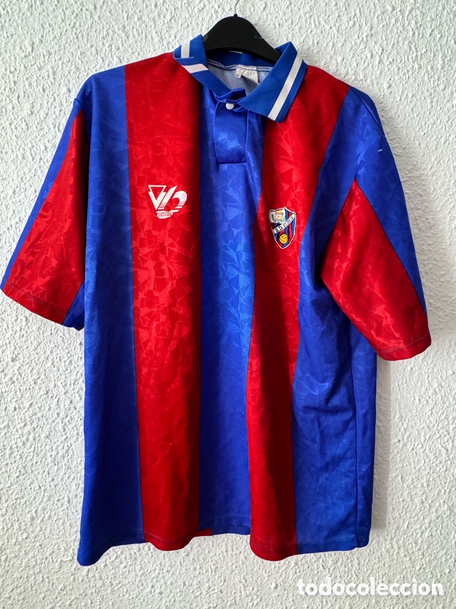 Sports collectibles: Antigua Camiseta deportiva vintage S.D Huesca TALLA -XL- Bemiser