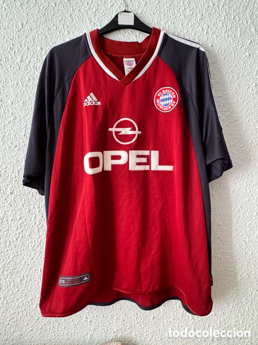 Sports collectibles: Antigua Camiseta deportiva vintage Bayern M&uacute;nich TALLA -XL- Opel