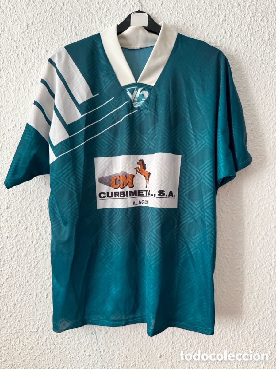 Collezionismo sportivo: Antigua Camiseta deportiva Alagon CURBIMETAL, S.A. TALLA -XL- Bemiser