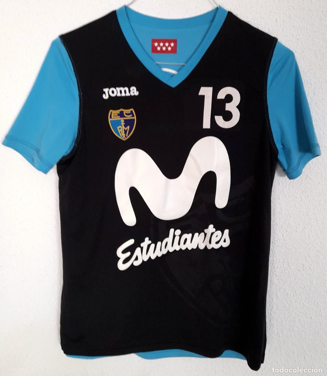 Sammelleidenschaft Sport: Camiseta Joma Baloncesto Estudiantes Madrid Movistar reversible azul y negro n&uacute;mero 13