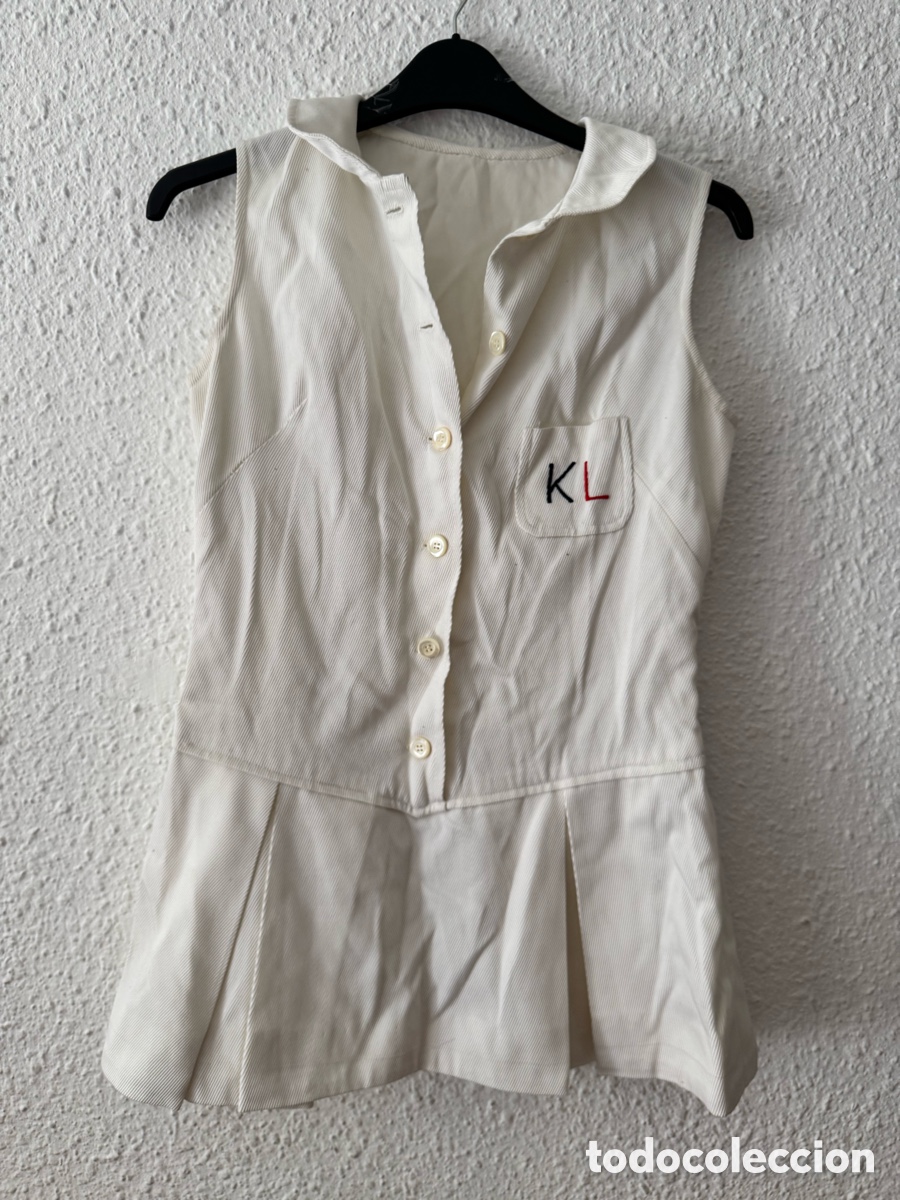 Sammelleidenschaft Sport: Antiguo vestido de tenista deportivo vintage TALLA -M-