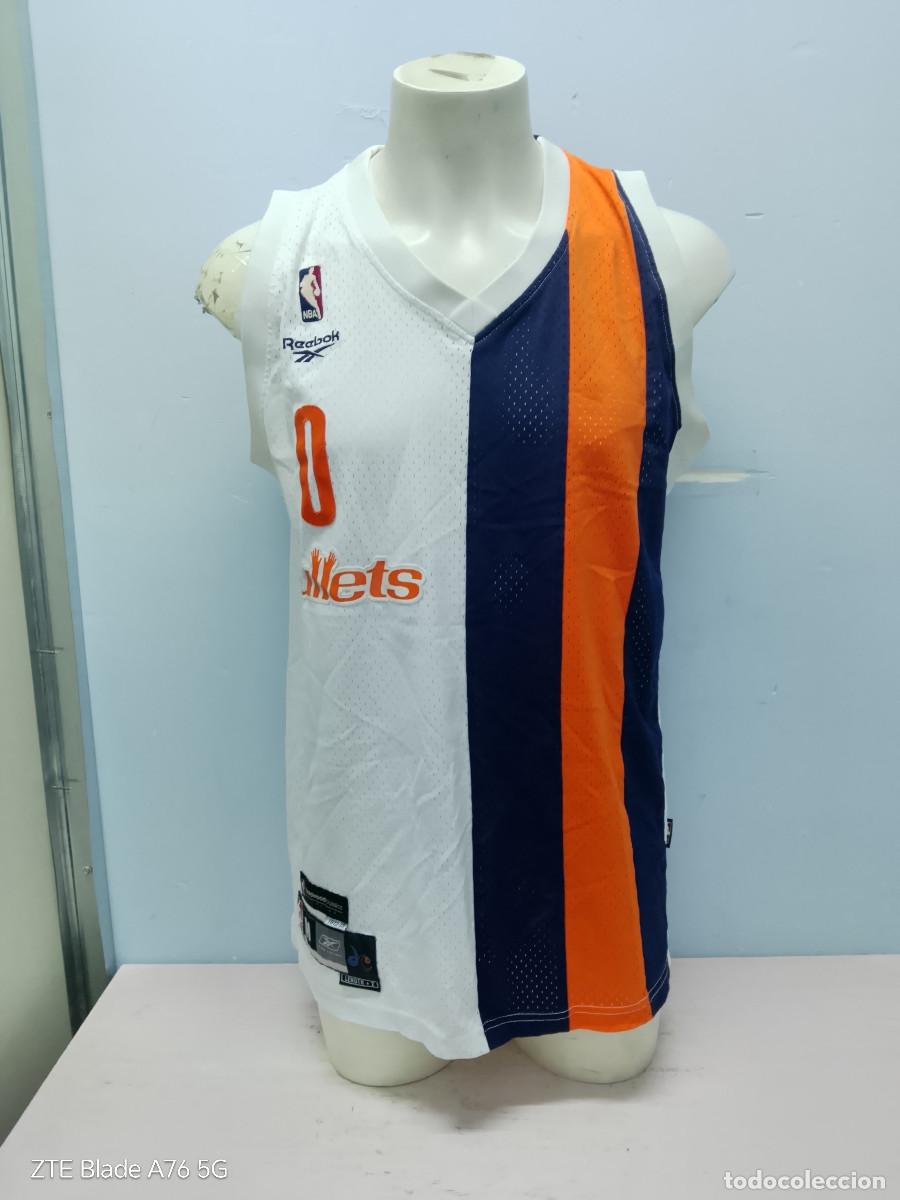 Coleccionismo deportivo: NBA Gilbert Arenas Washington Bullets basketball camiseta shirt basket M 57x86cts