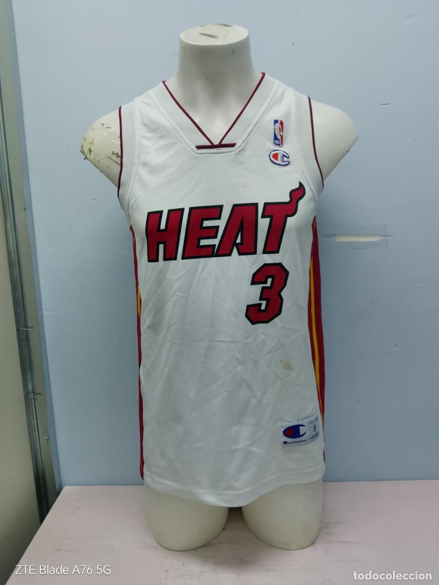 Sports collectibles: Miami Heat NBA basketball basket basquet shirt camiseta S 53cts