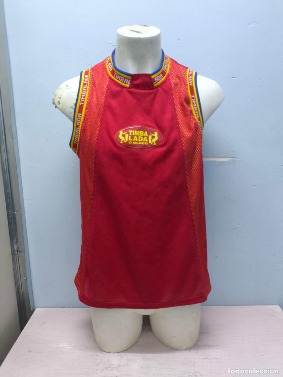 Collectionnisme sportif: Timbalada Brasil camiseta shirt Salvador de Bahia party percusion dance Carlinhos brown 58x74 L
