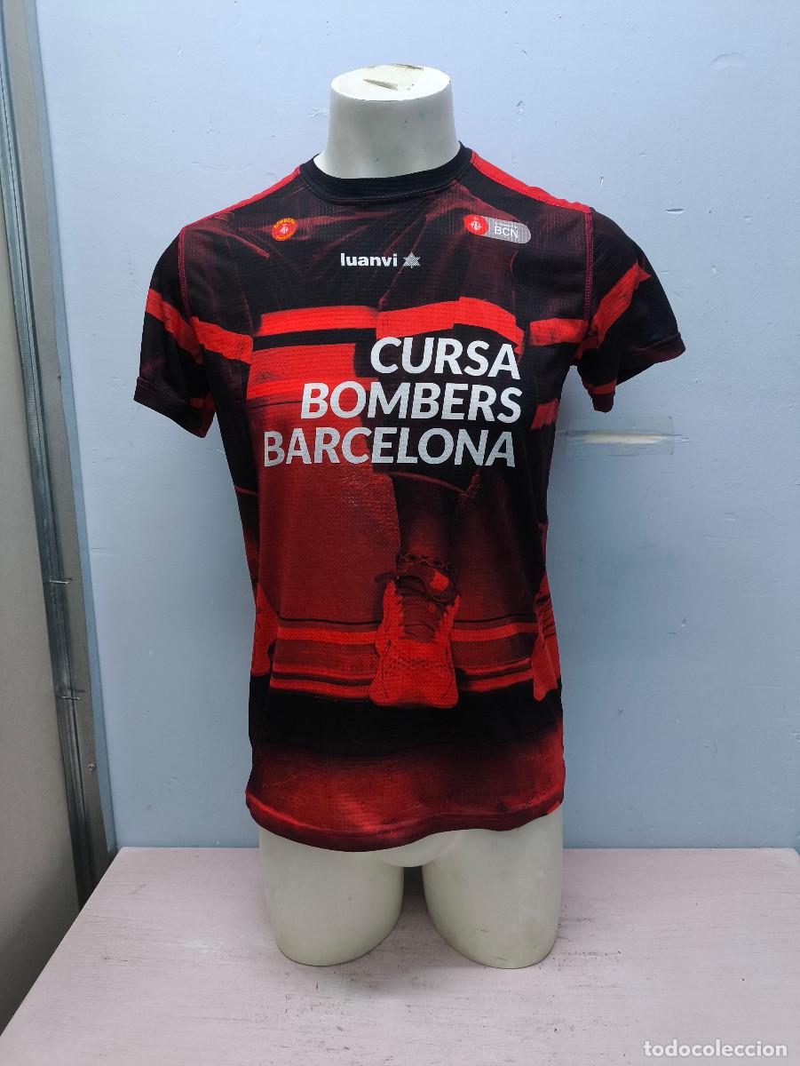 Collectionnisme sportif: Cursa Bombers Barcelona atletismo running shirt camiseta L 54cts