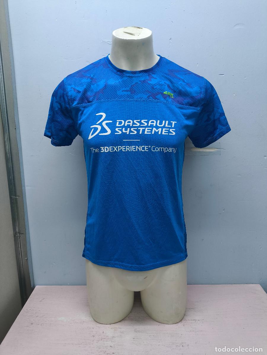Coleccionismo deportivo: Dassault Syst&egrave;mes camiseta t&eacute;cnica deportiva running shirt fitness atletismo M 51cts