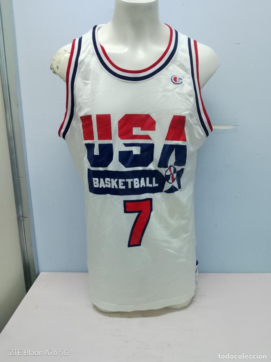 Coleccionismo deportivo: Dream Team EEUU USA basketball nba basket basquet camiseta shirt Larry Bird shirt xl 65x87cts
