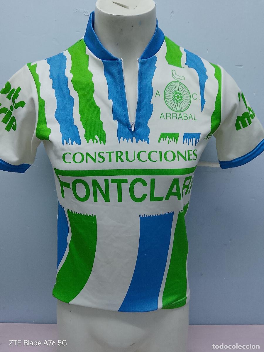 Coleccionismo deportivo: Vintage maillot 1980 AC Arrabal equipo ciclista cycling jersey m 52cts
