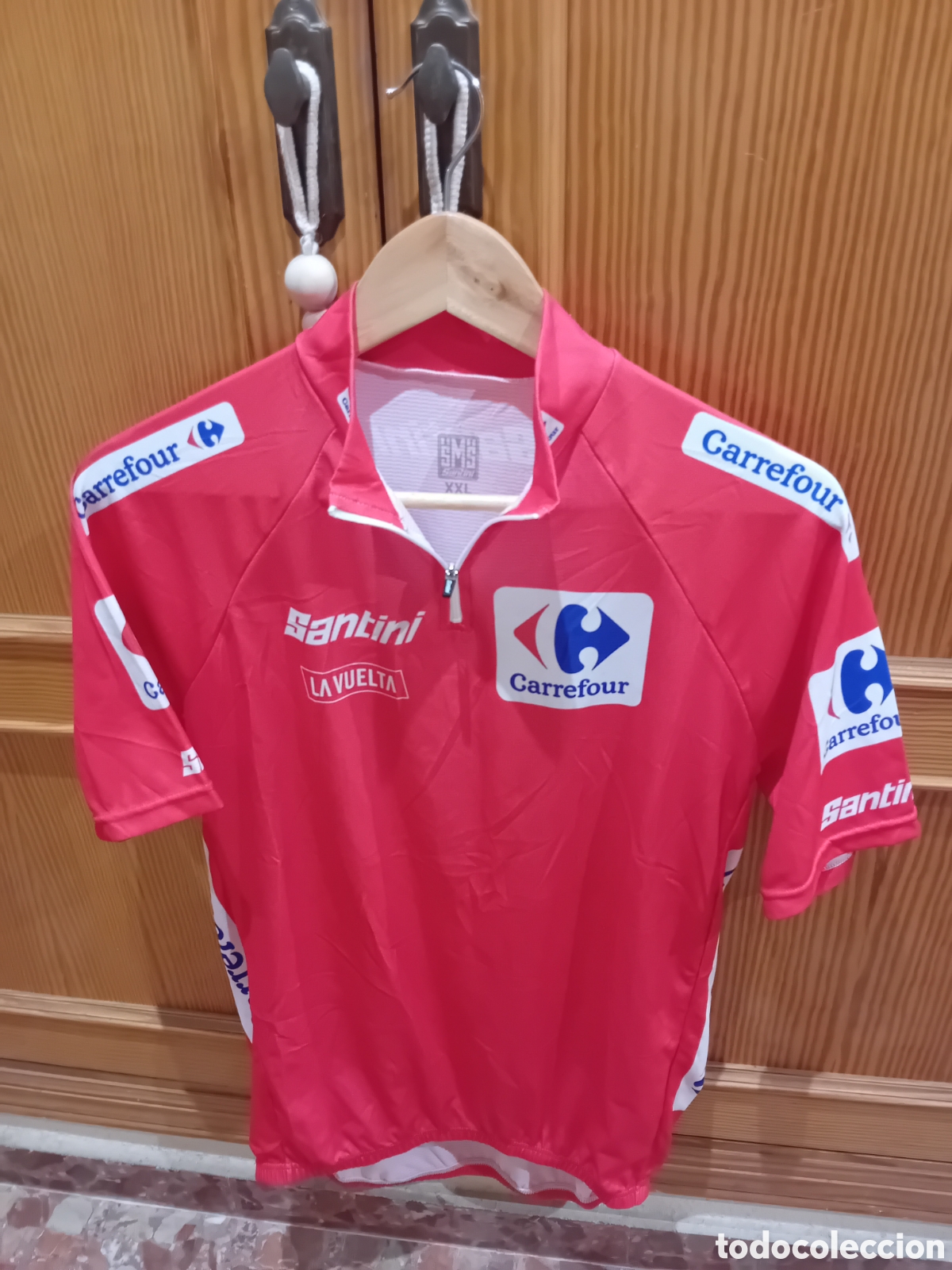 Coleccionismo deportivo: MAILLOT SANTINI CICLISMO CARREFOUR VUELTA A ESPA&Ntilde;A