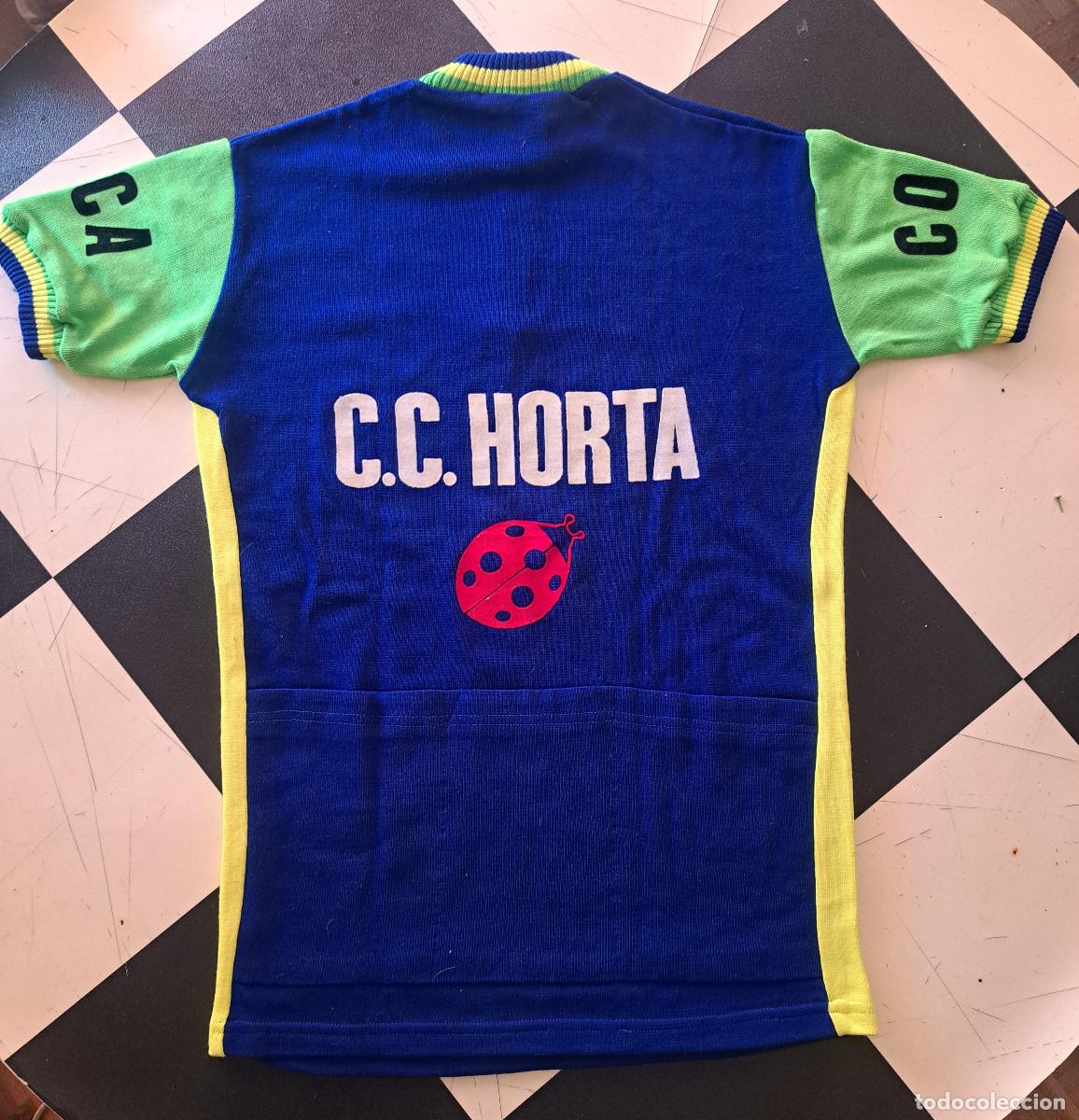 Coleccionismo deportivo: VINTAGE MAILLOT CAMISETA CICLISTA CLUB HORTA BARCELONA A&Ntilde;OS 70 MANGA CORTA