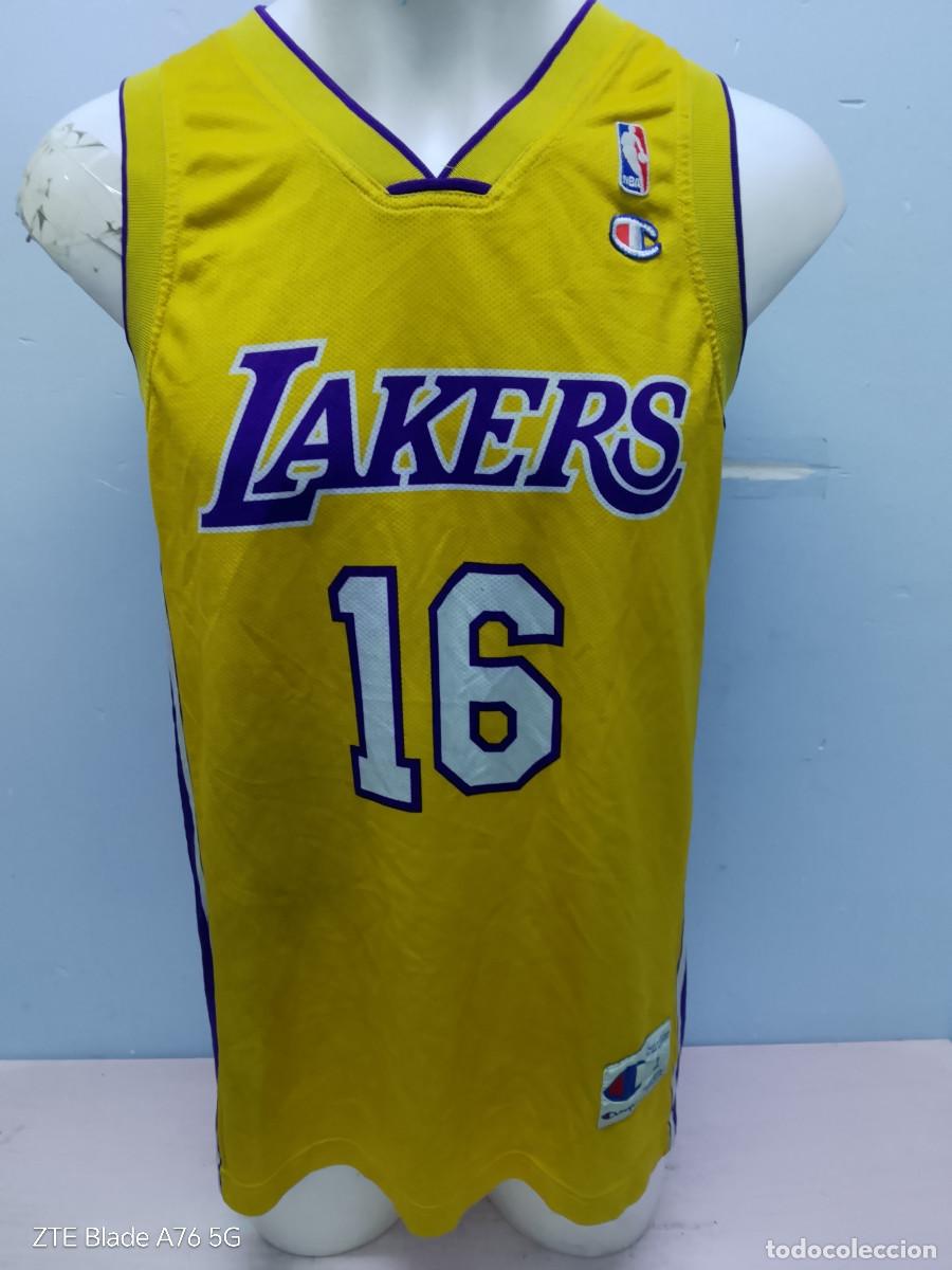 Coleccionismo deportivo: Lakers Pau Gasol camiseta shirt basketball basket baquet L 56x80cts