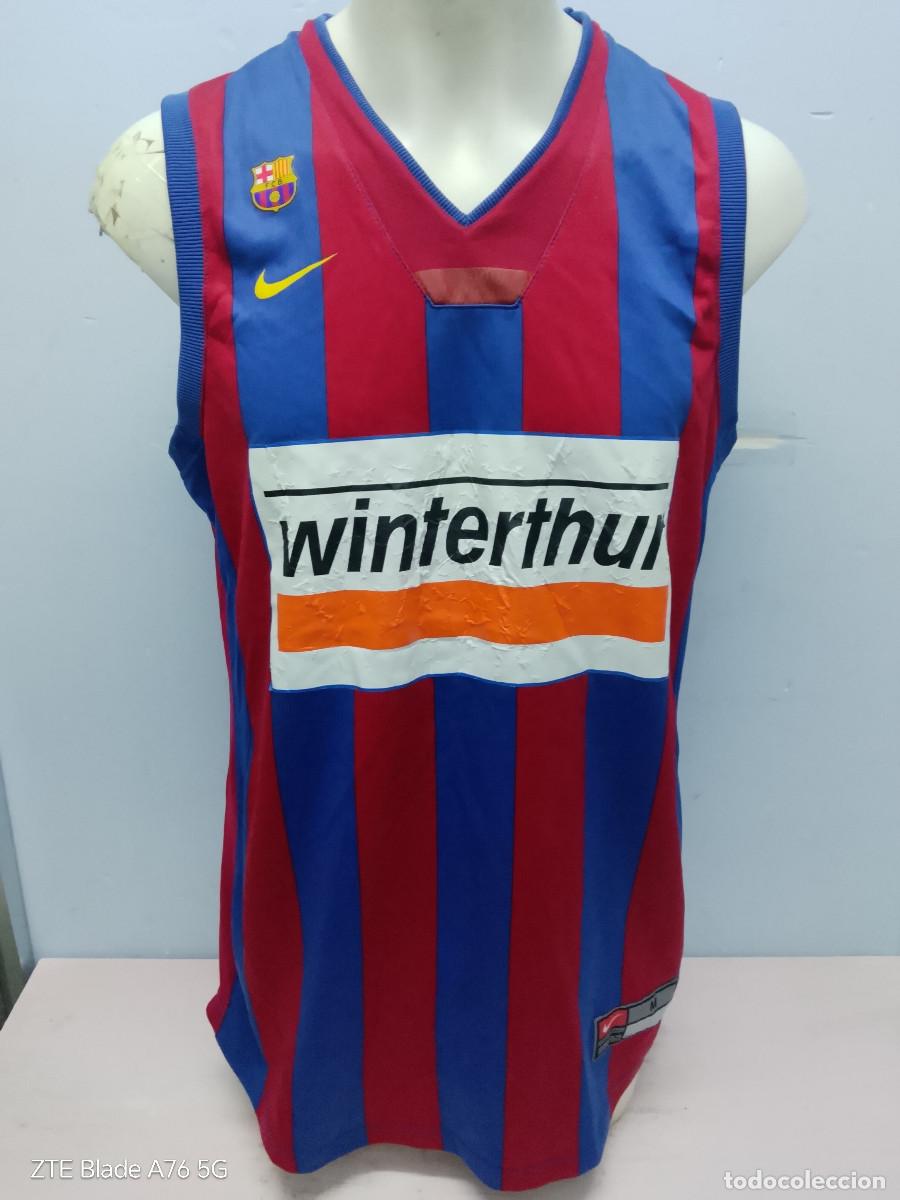 Coleccionismo deportivo: Winterthur FC barcelona basketball shirt camiseta M 56cts basket basquet