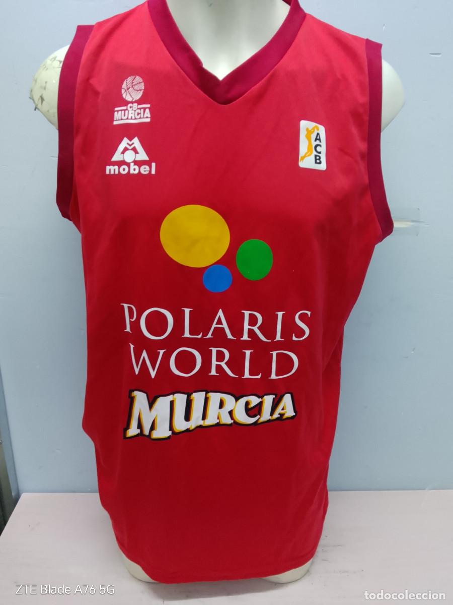 Coleccionismo deportivo: Polaris Murcia basket basquet shirt camiseta Match worn for player jugador xxl 63cts