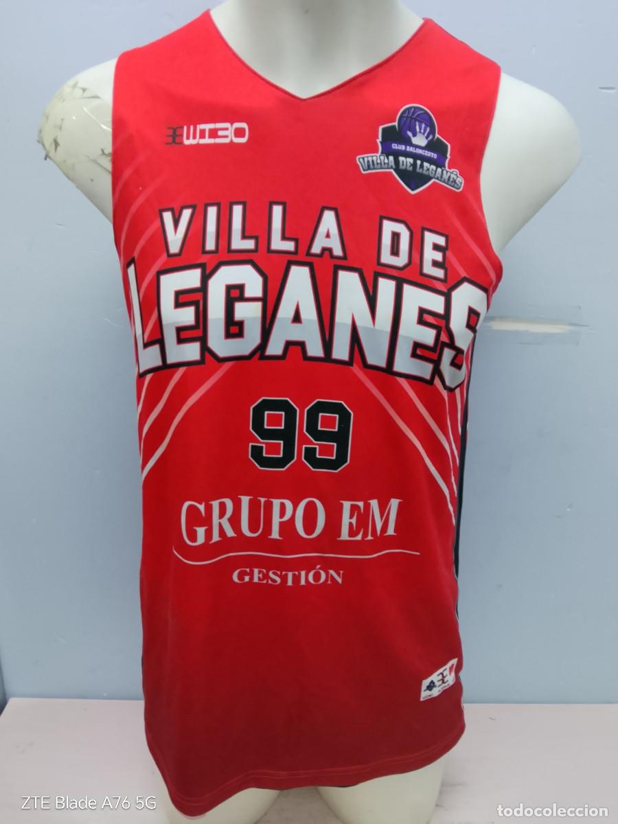 Coleccionismo deportivo: club Villa de Legan&eacute;s Madrid basquet basket camiseta shirt match worn M 53cts