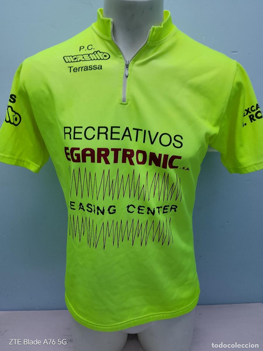 Coleccionismo deportivo: Recreativos Egartronic 1990 maillot ciclismo cycling jersey xl 57cts