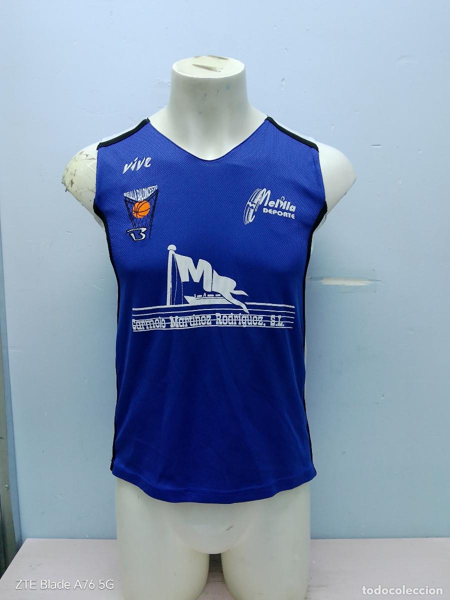 Coleccionismo deportivo: Melilla basket basquet camiseta shirt baloncesto S 48cts
