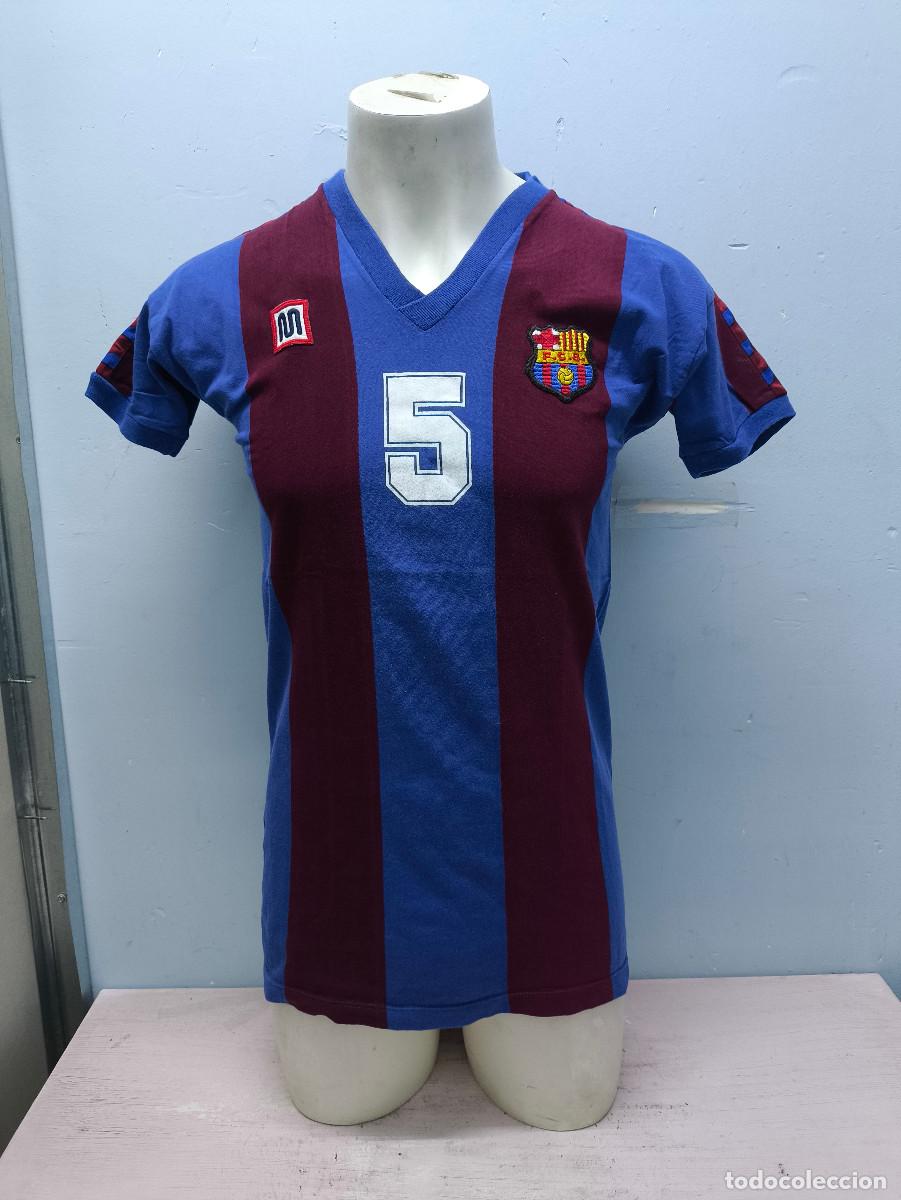 Coleccionismo deportivo: Petrit Fejzula 1984 FC Barcelona Handball match worn Meyba camiseta shirt Red Star Balonmano L