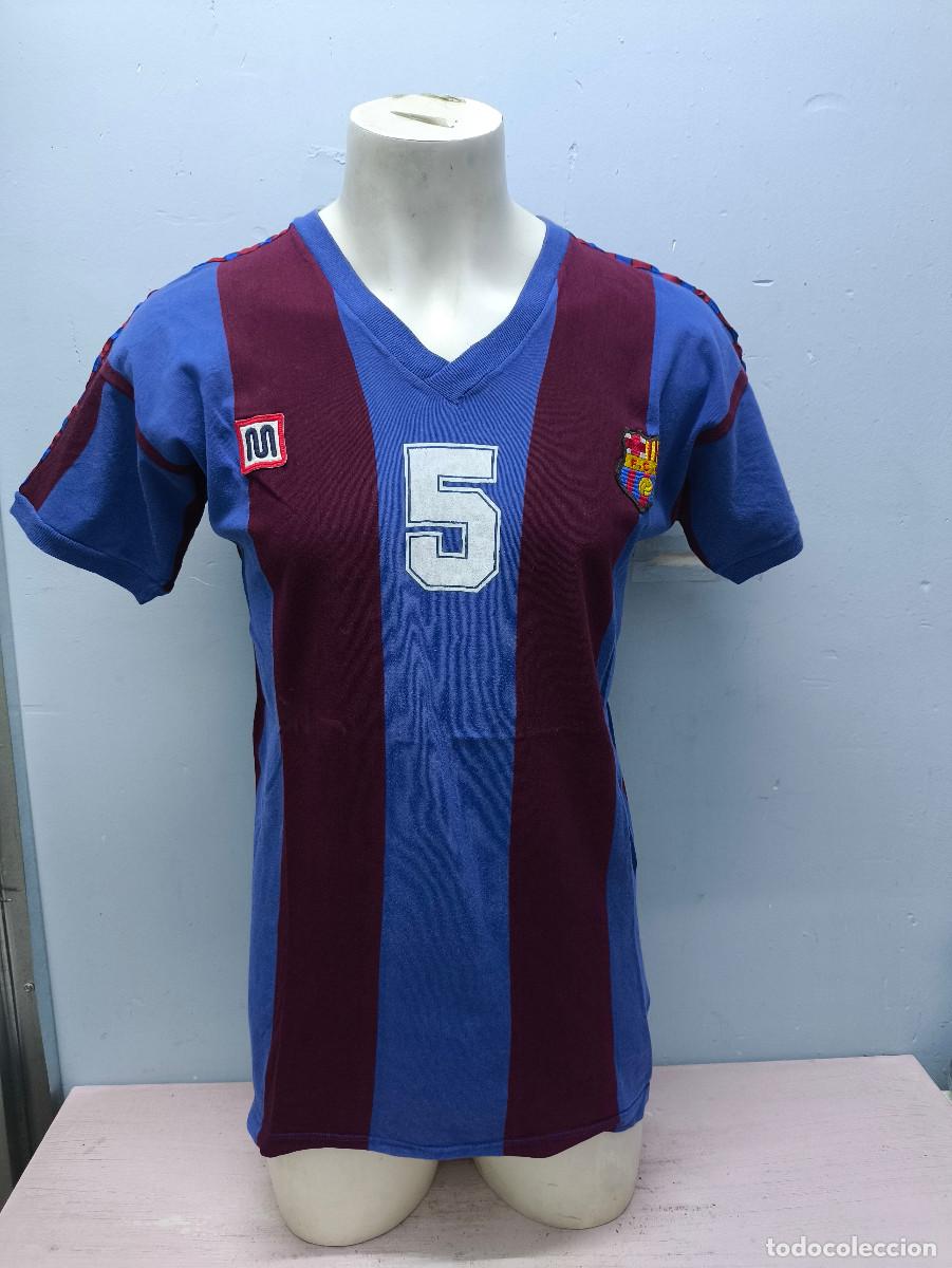Coleccionismo deportivo: Petrit Fejzula 1984 FC Barcelona Handball match worn Meyba camiseta shirt Red Star Balonmano L 56cts