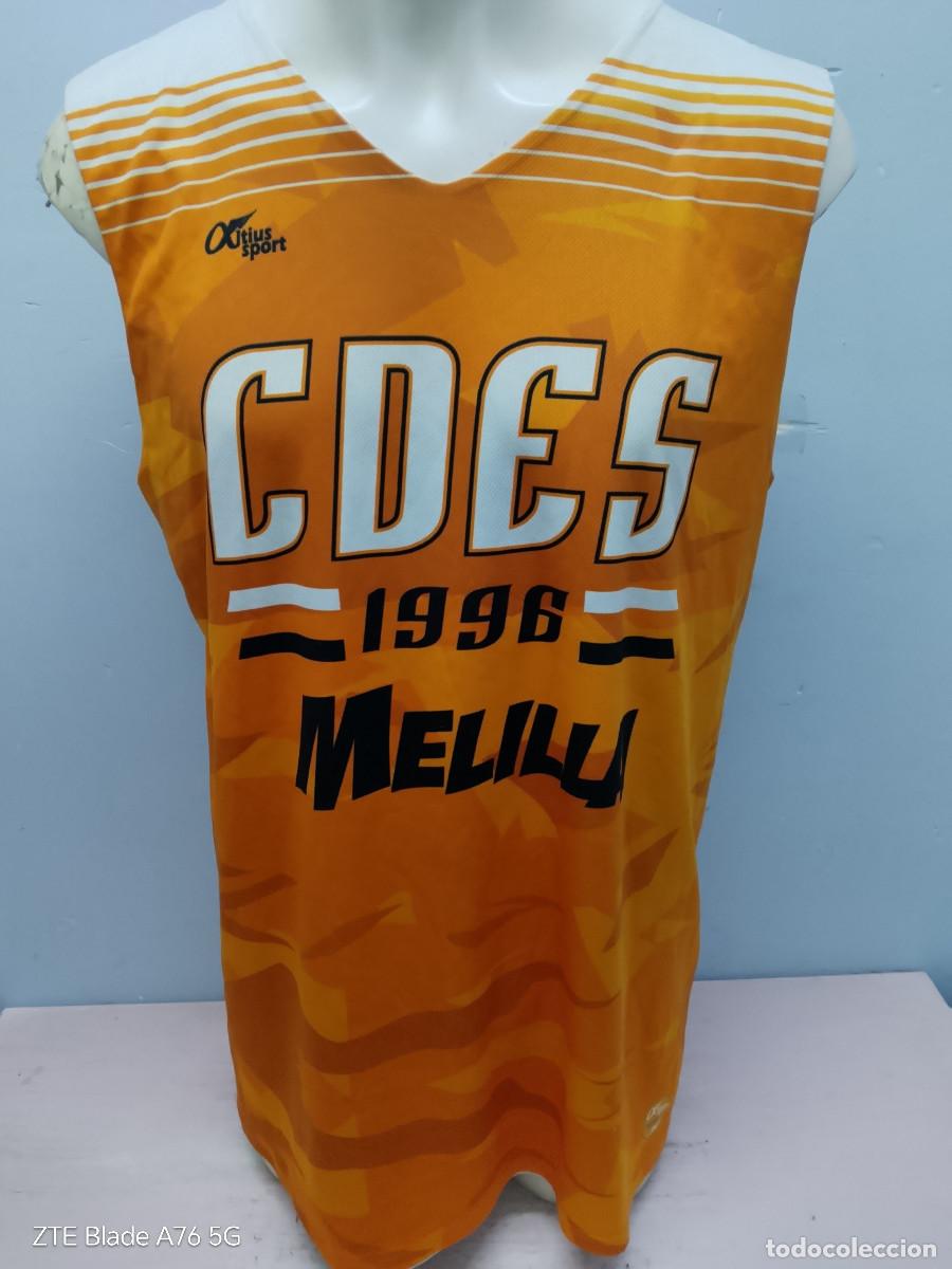 Coleccionismo deportivo: CDES Melilla Club Deportivo Enrique Soler basket basquet reversible camiseta shirt 61x84 L