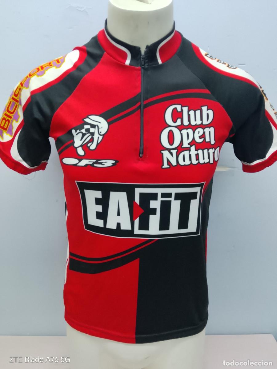 Coleccionismo deportivo: Club Open Natura ciclismo ciclista maillot (taratrasera) M 50cts