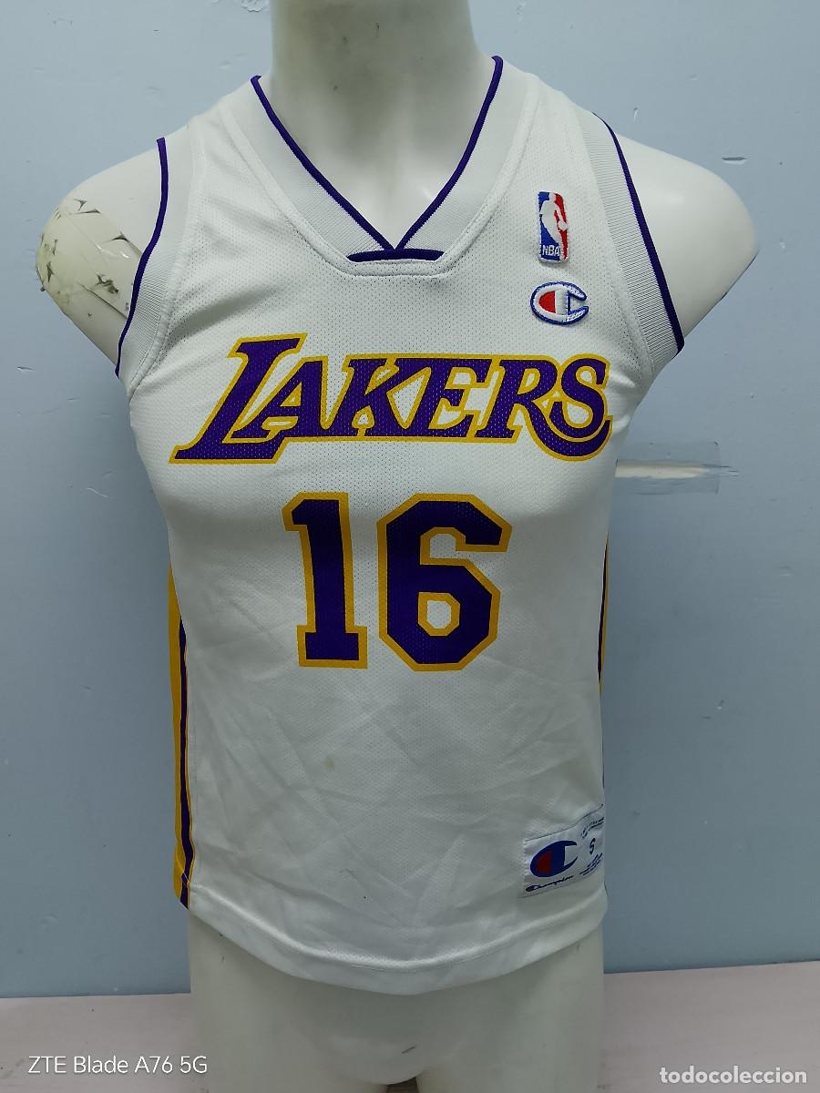Coleccionismo deportivo: Lakers Pau Gasol camiseta shirt basketball basket baquet xs 47cts