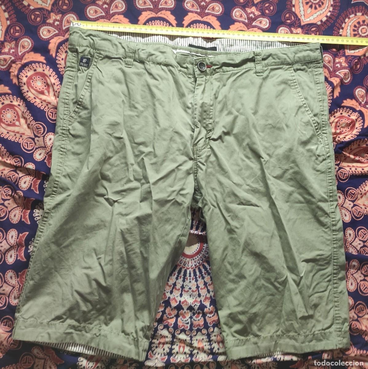 Coleccionismo deportivo: Pantalones cortos verde oliva Ropa