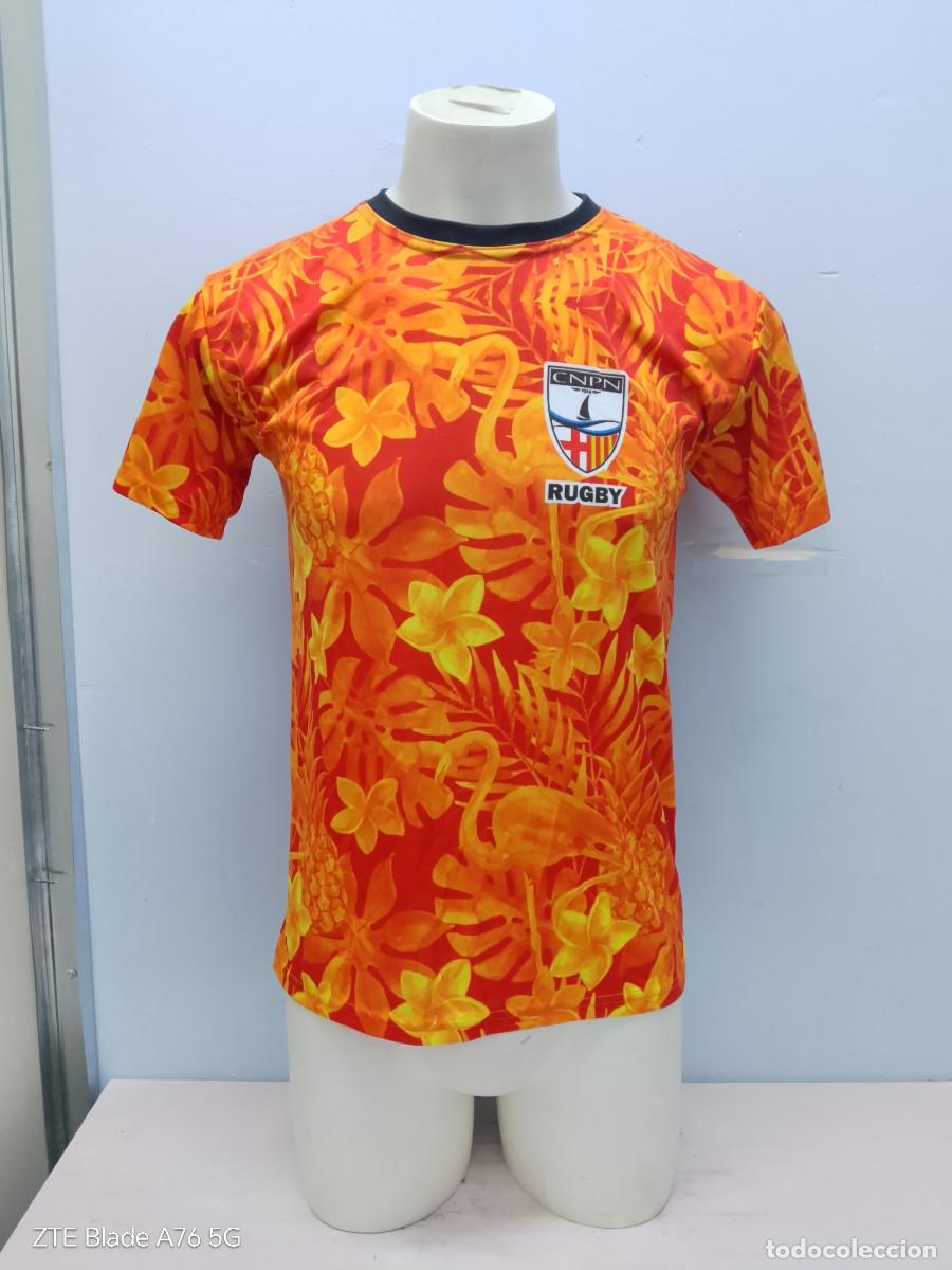 Coleccionismo deportivo: camiseta de rugby CN Poble Nou Barcelona jersey shirt Natacion Watersports Rugby section 52cts M
