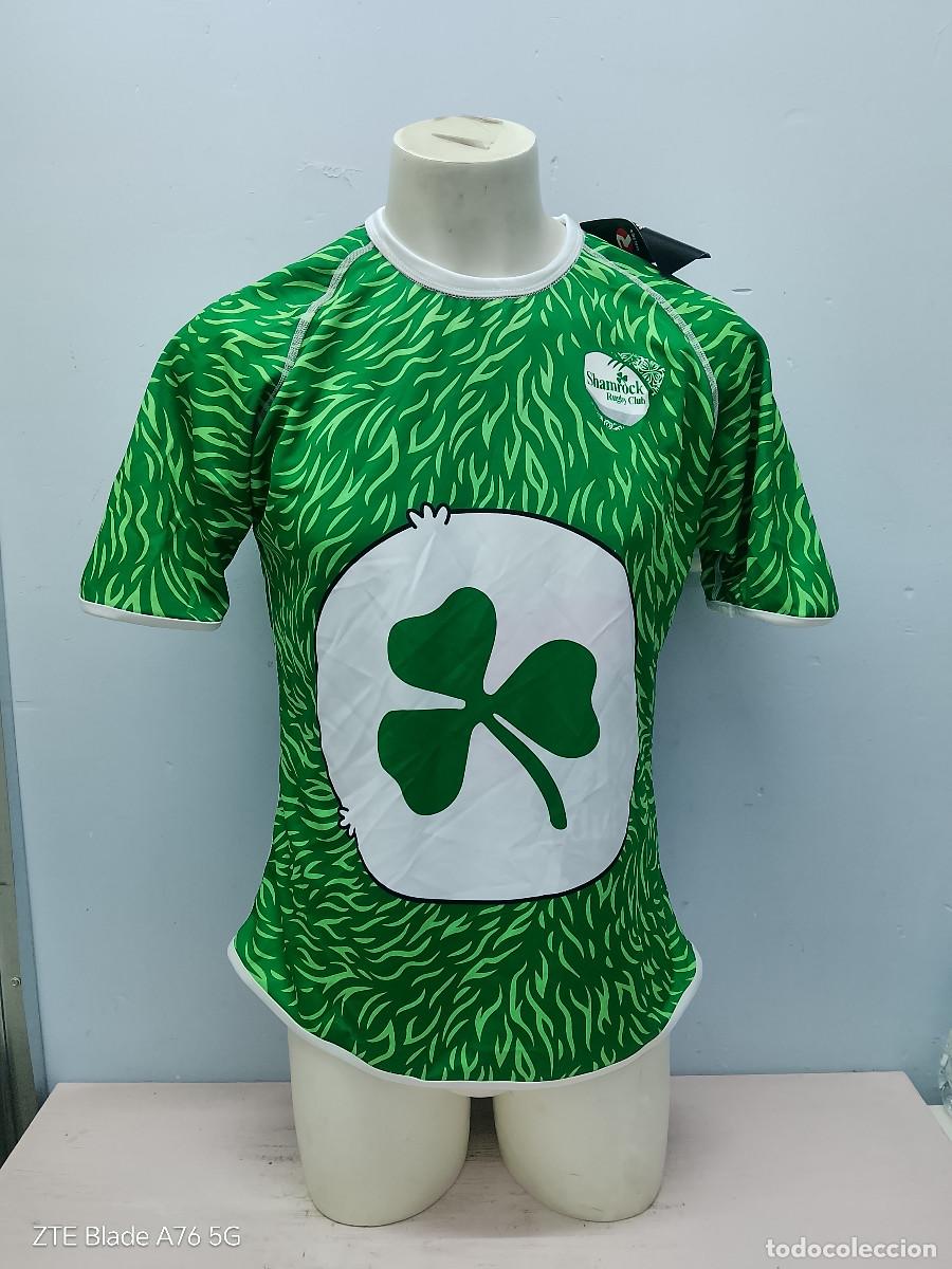 Coleccionismo deportivo: Shamrock Rugby Club Mallorca baleares EIRE Ireland team M 57cts jersey shirt camiseta revers