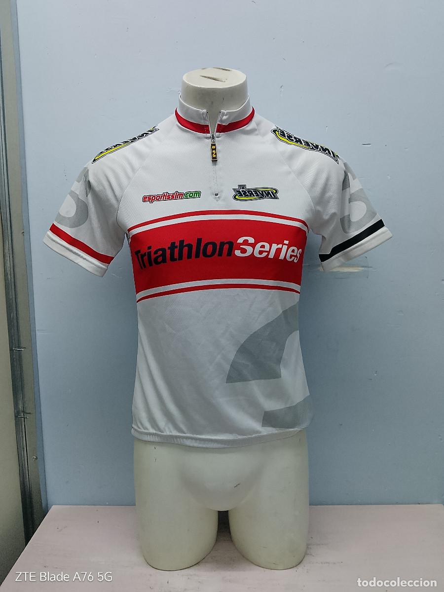 Coleccionismo deportivo: Inverse Triathlon Series maillot ciclismo ciclista cycling jersey L 52cts