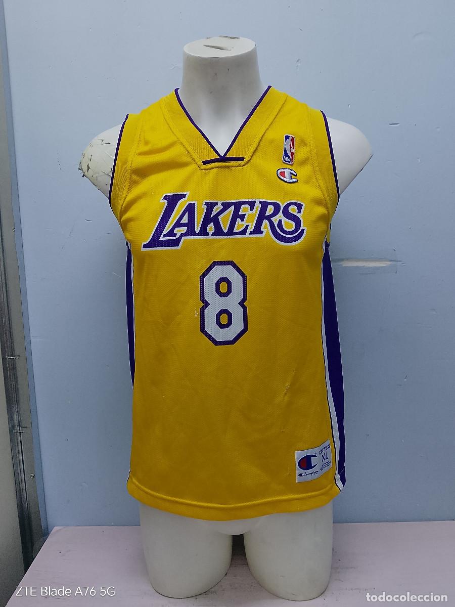 Coleccionismo deportivo: Kobe Bryant NBA Lakers basketball shirt camiseta basquet xs 53x72cts