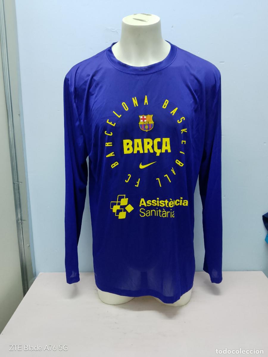 Coleccionismo deportivo: FC Barcelona Basketball for players match train camiseta basket basquet shirt xxl 63cts