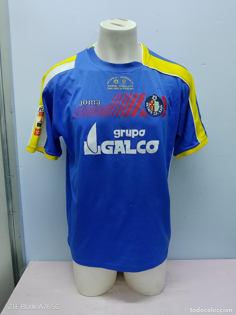 Coleccionismo deportivo: final Copa del Rey 2008 Getafe CF camiseta futbol football shirt L 60cts