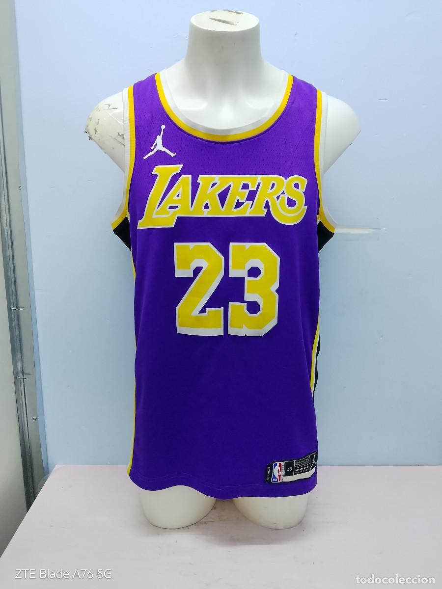 Coleccionismo deportivo: Los Angeles Lakers Lebron james NBA camiseta shirt basketball basket M 58x83cts