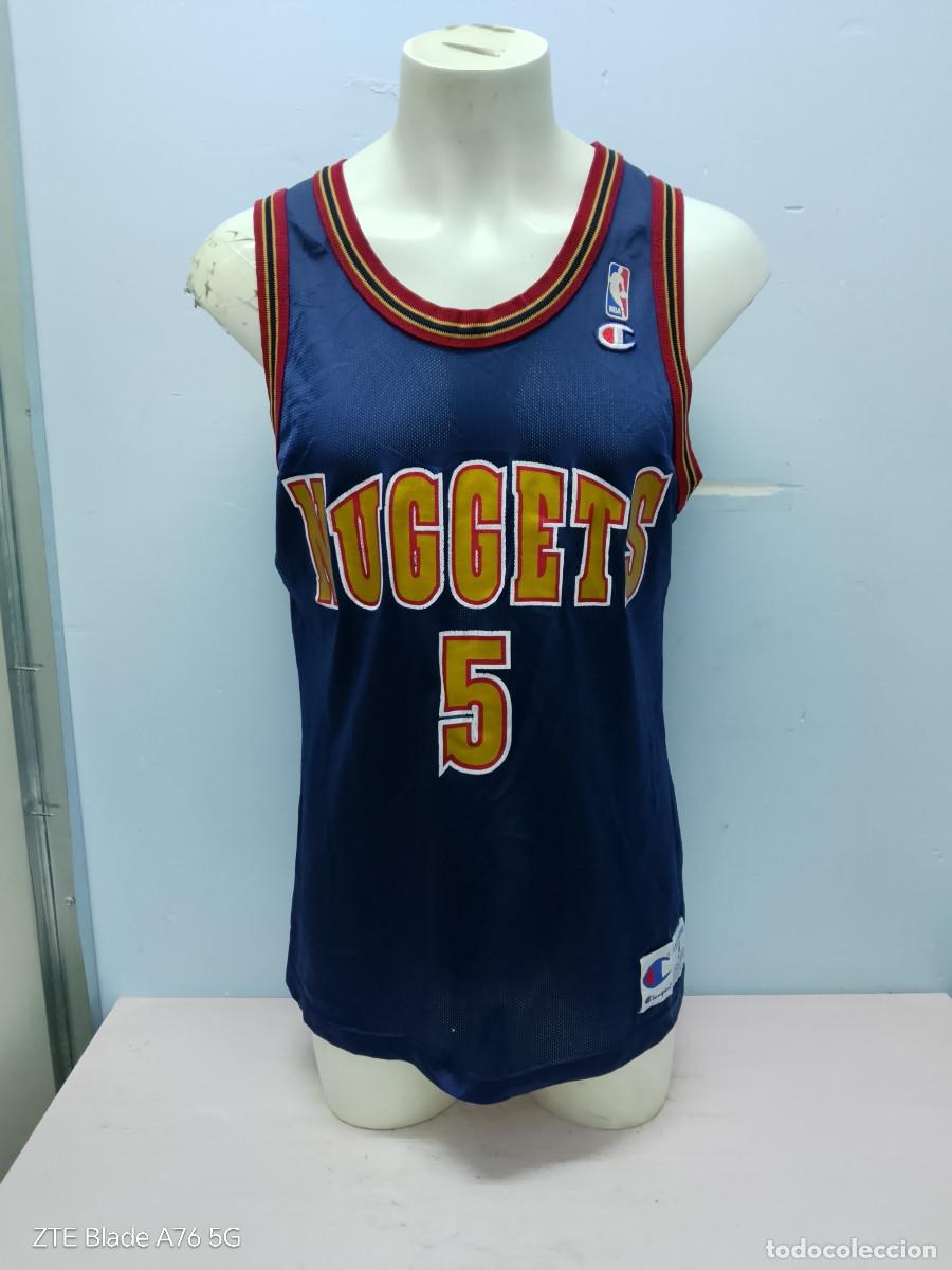 Coleccionismo deportivo: Denver Nuggets vintage basketball basket basquet shirt camiseta 57x74cts xl