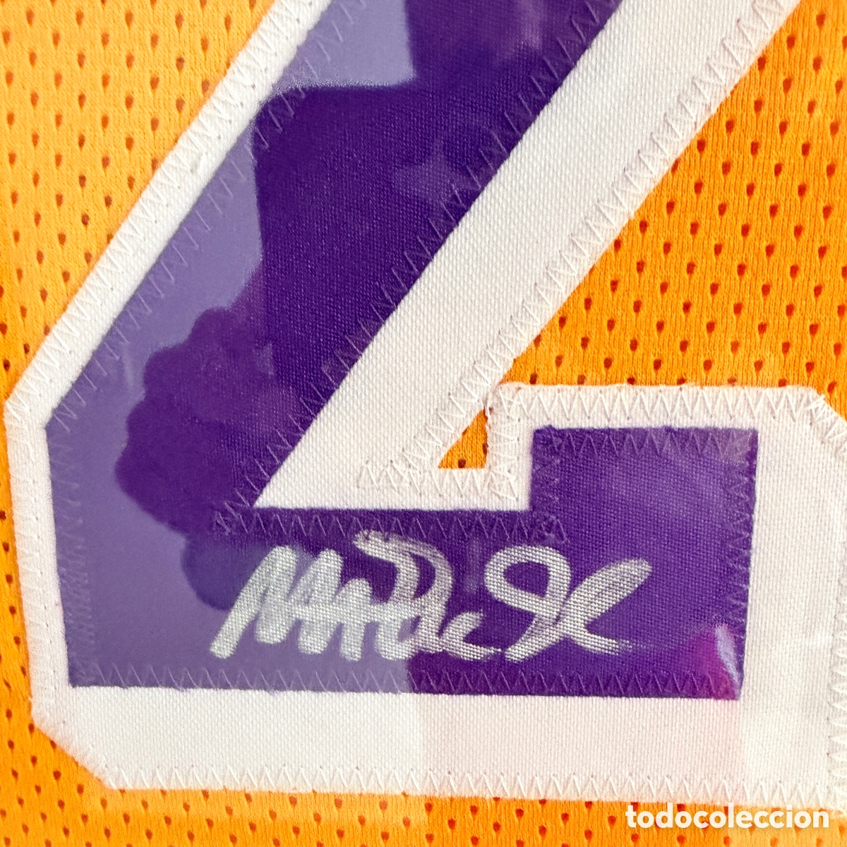Coleccionismo deportivo: Cuadro Magic Johnson firmado - Foto 4