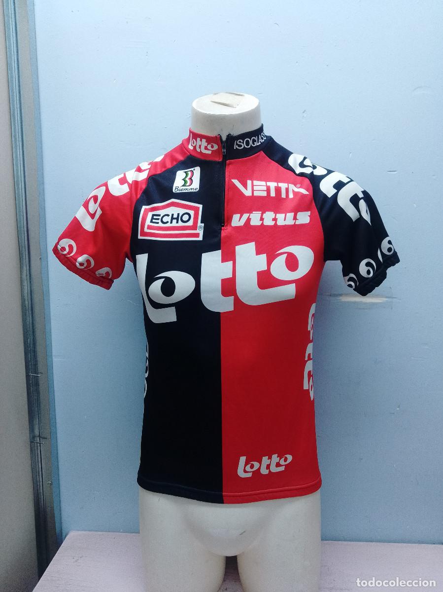 Coleccionismo deportivo: Lotto-Isoglass 1995 Biemme cycling jersey ciclismo maillot ciclismo ciclista vintage 50cts M
