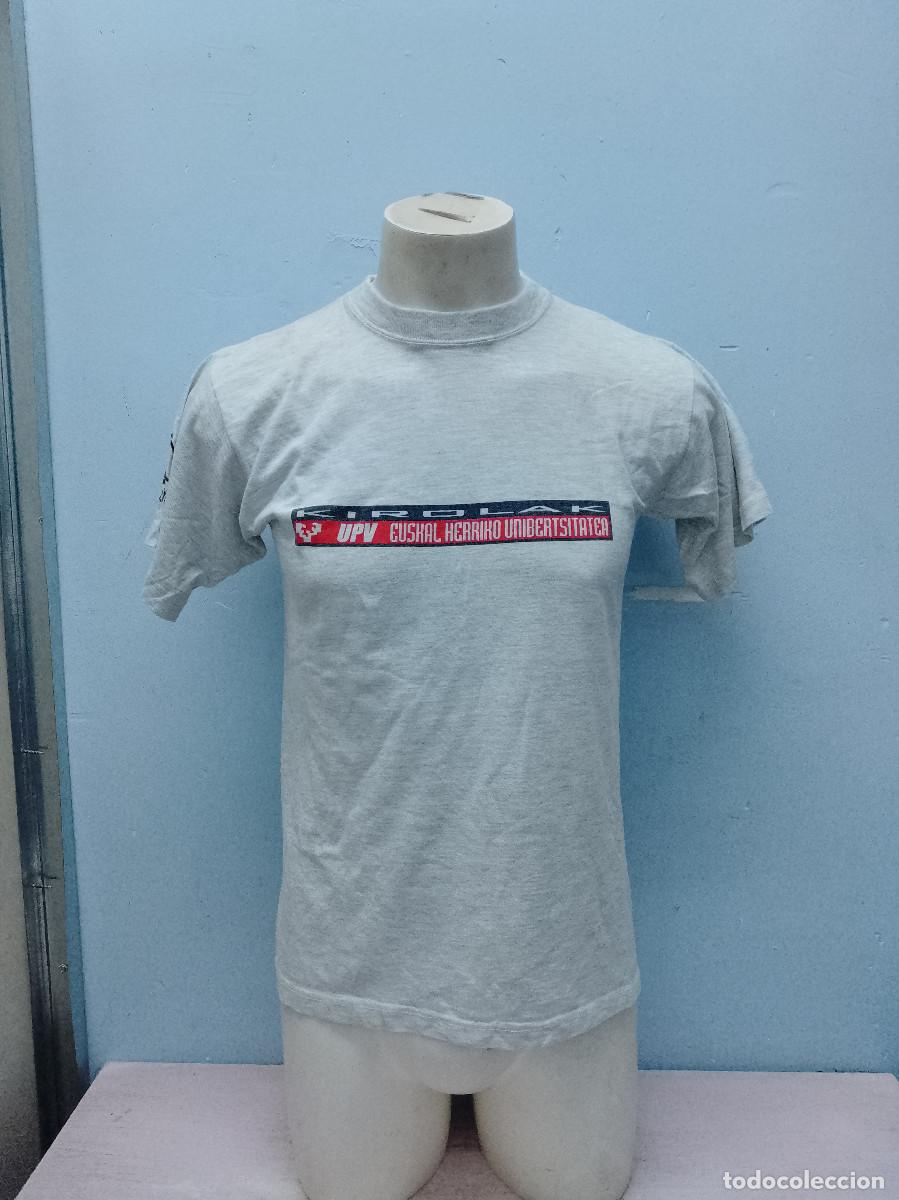 Coleccionismo deportivo: UPV EUSKAL HERRIKO UNIBERTSITATEA Euskadi camiseta shirt M 50cts